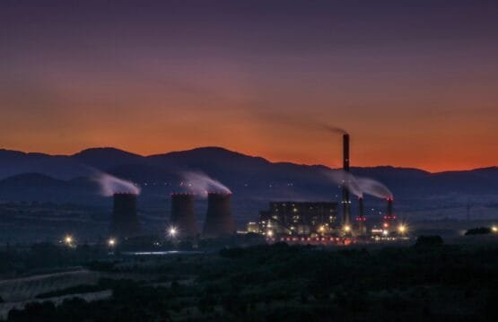 ship on body of water at night