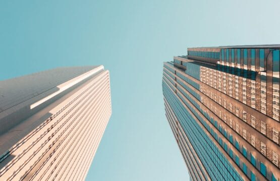worm's eye view photography of buildings